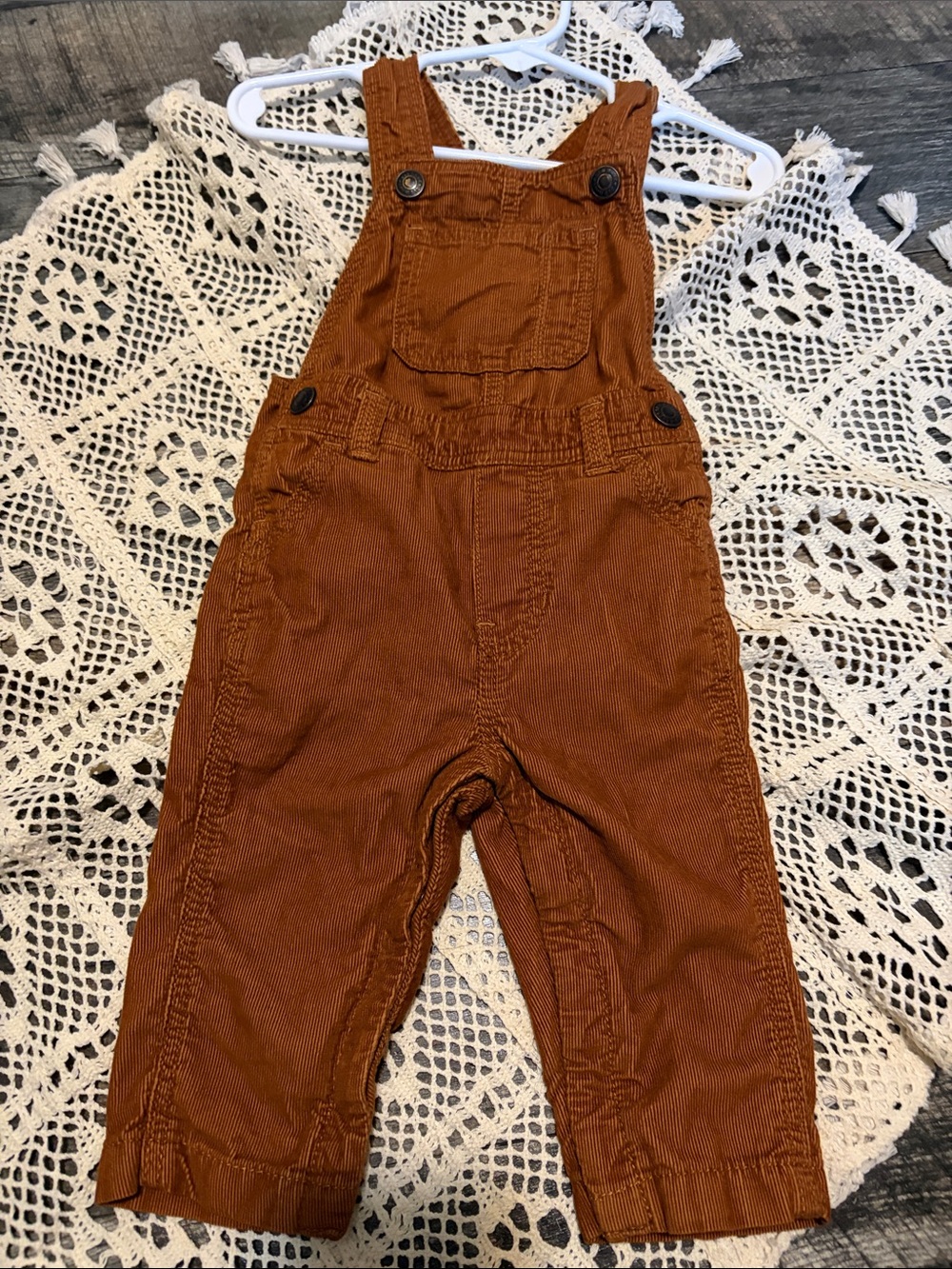 Old Navy Rust Brown Toddler Overalls 6-12 months